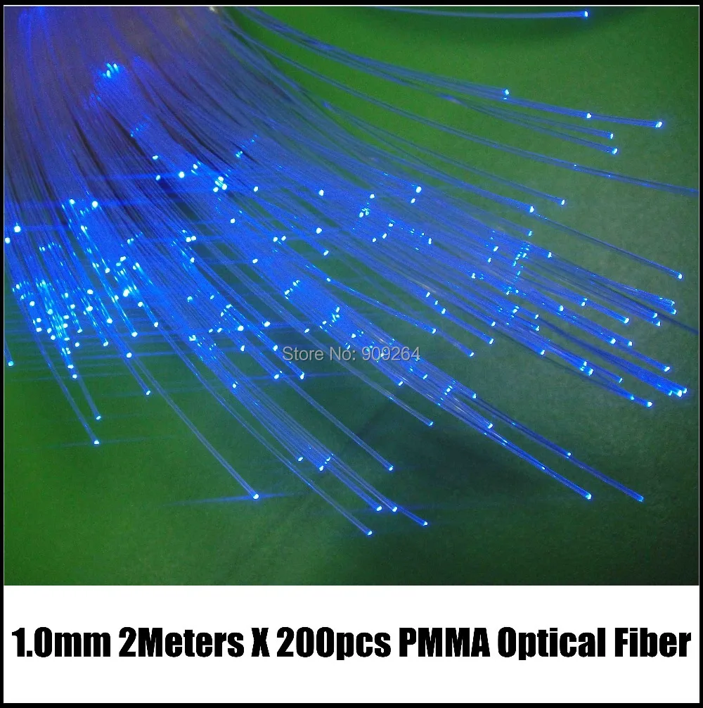 Free shipping and brand New 200pcs 2meter 1.0mm PMMA optic plastic