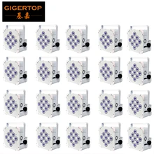 20 XLot белый/черный корпус 9x18 Вт беспроводной светодиодный с питанием от аккумулятора свет инфракрасный пульт дистанционного управления Led Par Light 12000MHA Зарядка батареи