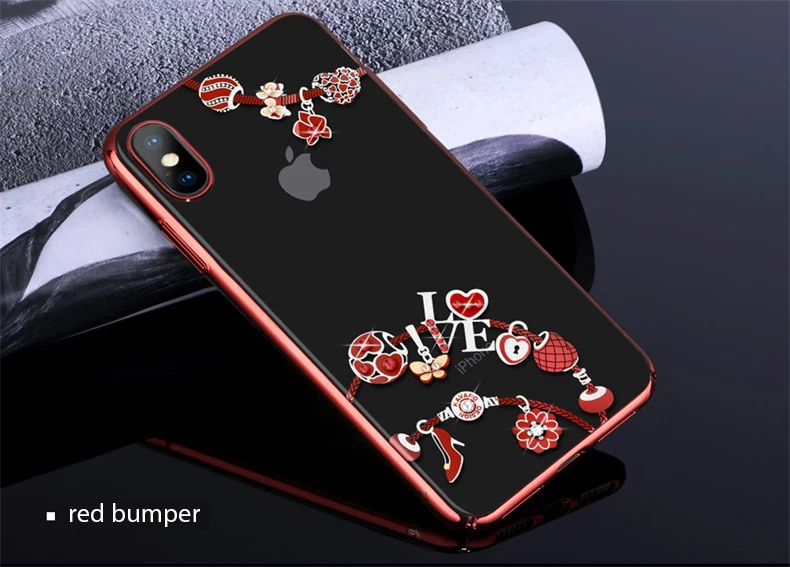 KINGXBAR Case for iPhone Xs Max Case Cute Patterned for iPhone Xs Cover Transparent for iPhoneXs Luxury Crystals from Swarovski  (14)