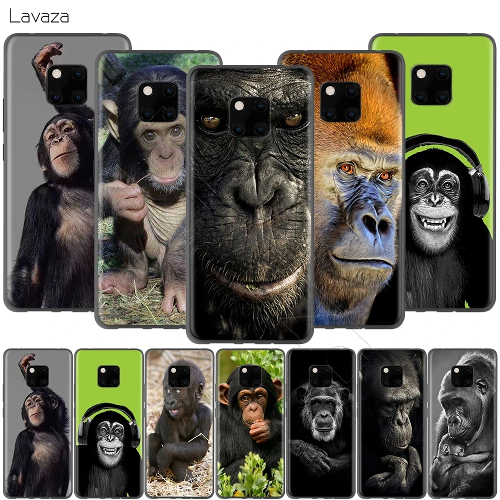 Милый чехол с животными Lavaza Chimpanzee Chimp Monkey для Huawei P30 P20 P10 P9 P8 Mate 20 10 Pro Lite P Smart 2017 |