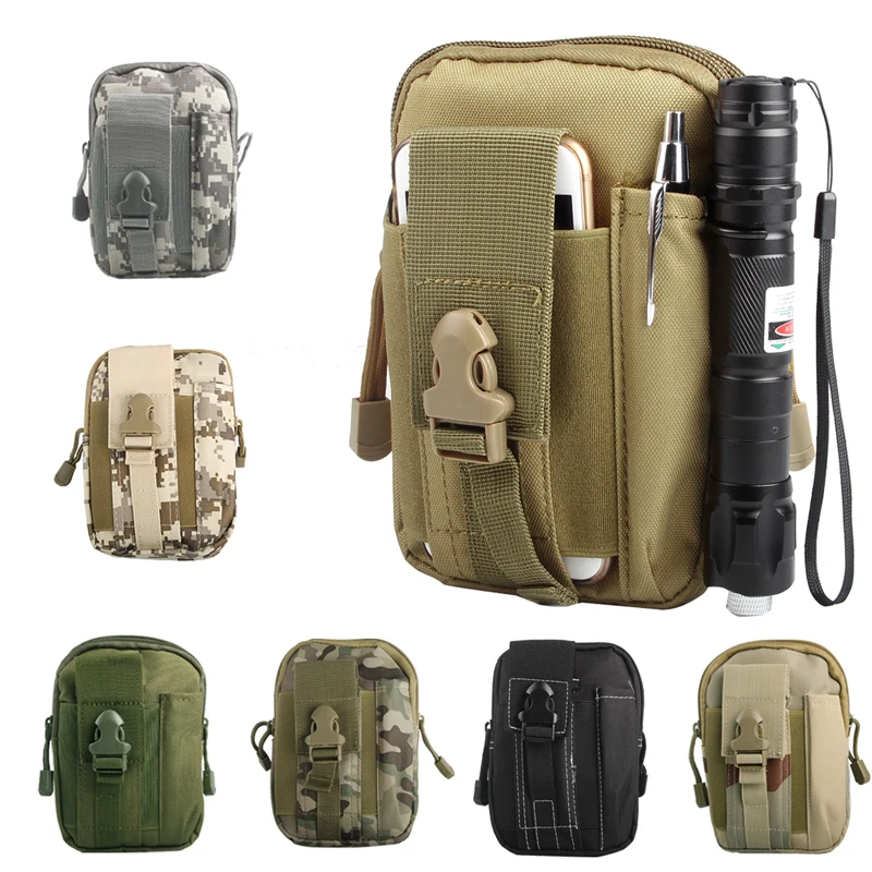Men's Outdoor Camping Bags Tactical Molle Backpacks Pouch Belt Bag