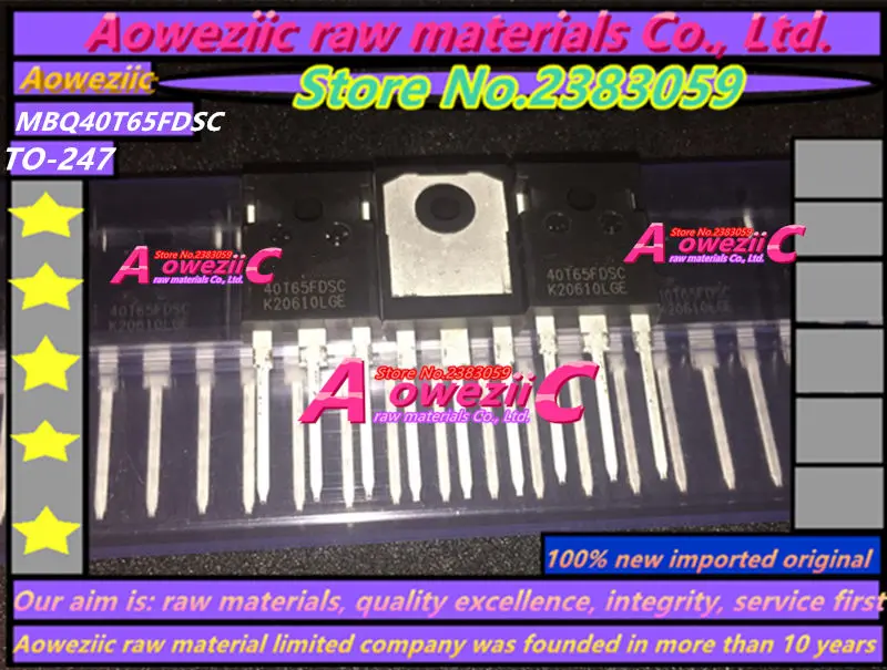 Aoweziic+ 100 импортный MBQ40T65FDSC 40T65FDSC MBQ40T65FESC 40T65FESC IGBT трубка 40A 6500 в