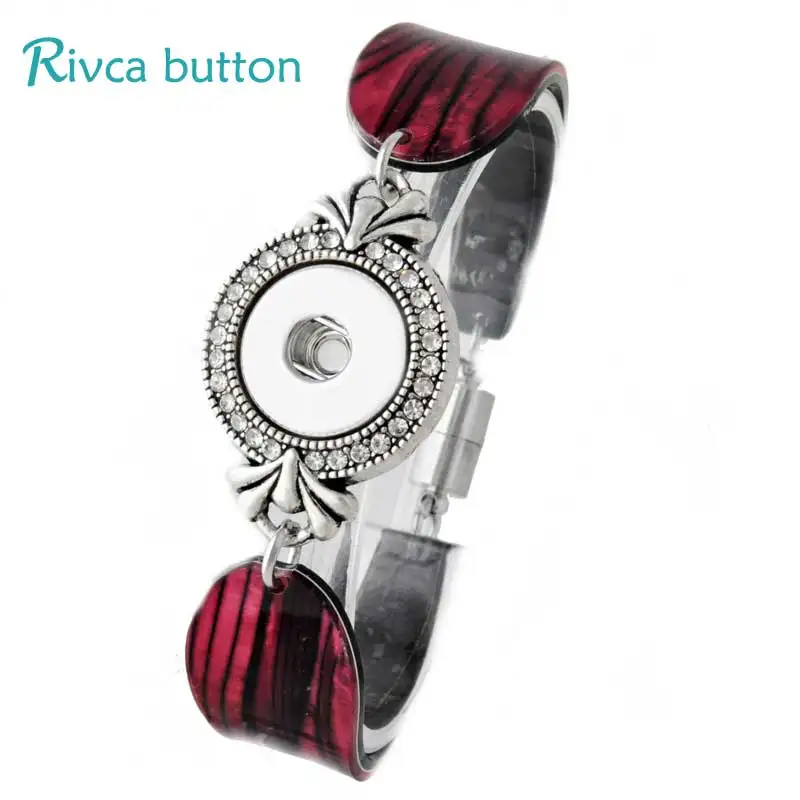 P00796 Snap On Bracelet Bangles Gifts Fashion P00796 Snap On Bracelet Bangles Gifts Fashion Magnetic Charm Bracelets For Women 18mm Rivca Jewelry In From