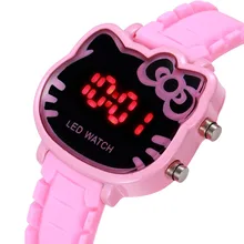 Zegarek dla dzieci sport Led zegarki dla dzieci dziewczyny Cartoon Dial Led cyfrowy zegar zegarki na rękę z paskiem dla chłopców i dziewcząt Reloj Nino