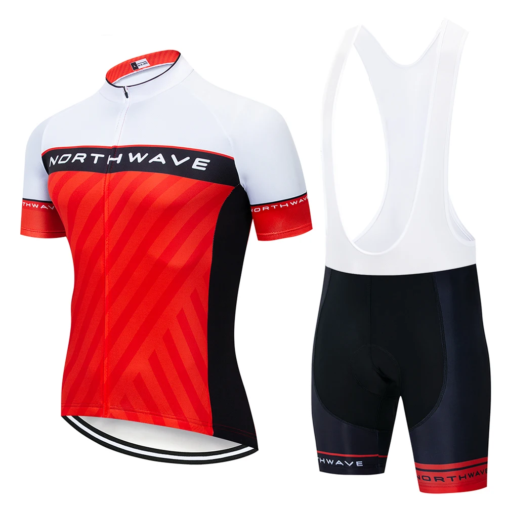 

2019 New pro Team cycling jersey Northwave bike shorts set NW MTB Ropa Ciclismo mens summer bicycling Maillot wear 9D pad
