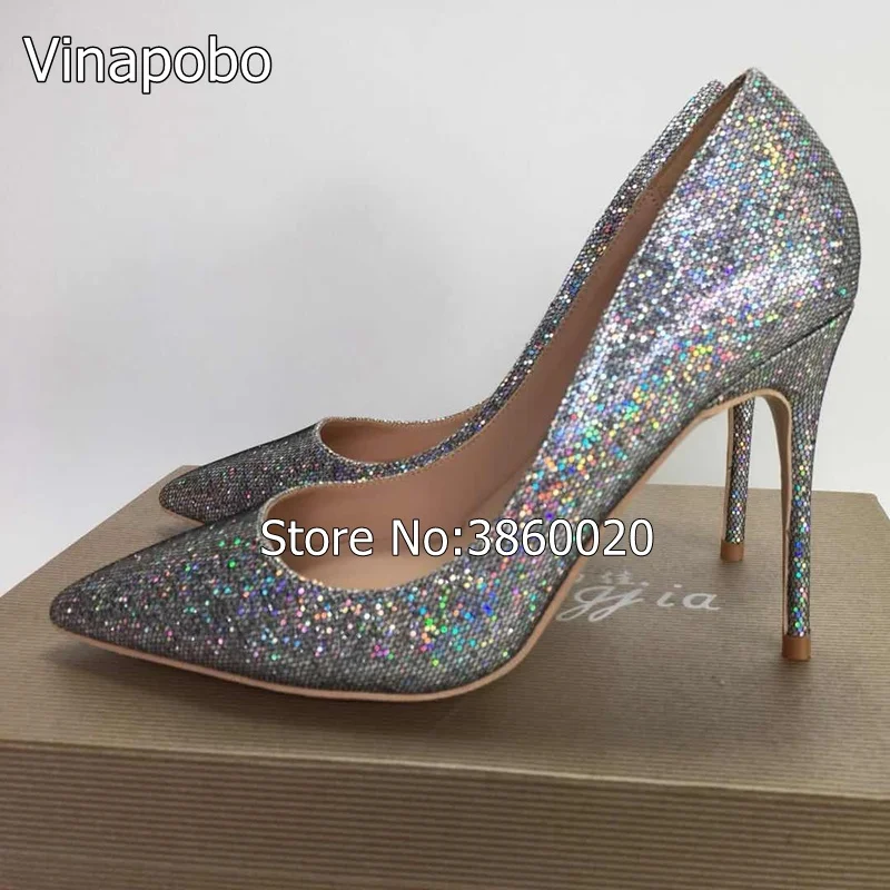 2018-keshangjia-Fashion-Bling-pu-leather-Heel-Ladies-pumps-fashion-shallow-high-heel-pumps-Wedding-women