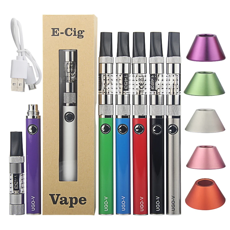 Кингфиш UGO-V vape E-сигареты Starter Kit 650/900 мАч UGO V Батарея Аккумуляторы к электронным сигаретам вейпер с резьбой 510 распылитель пера