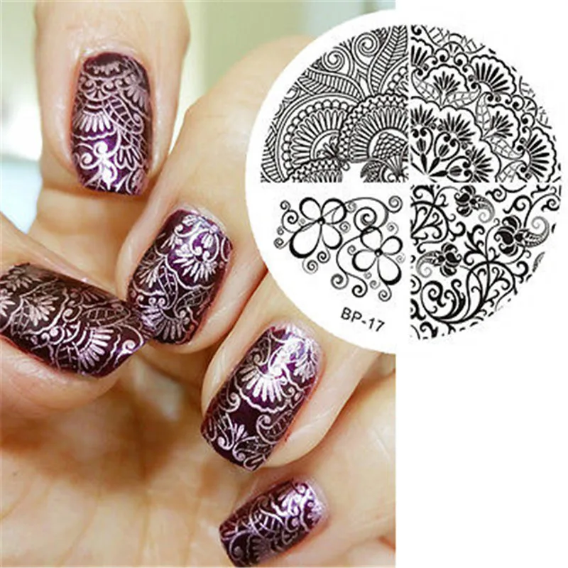 Buy BORN PRETTY 1 Pc Nail Stamping Plate Elegant