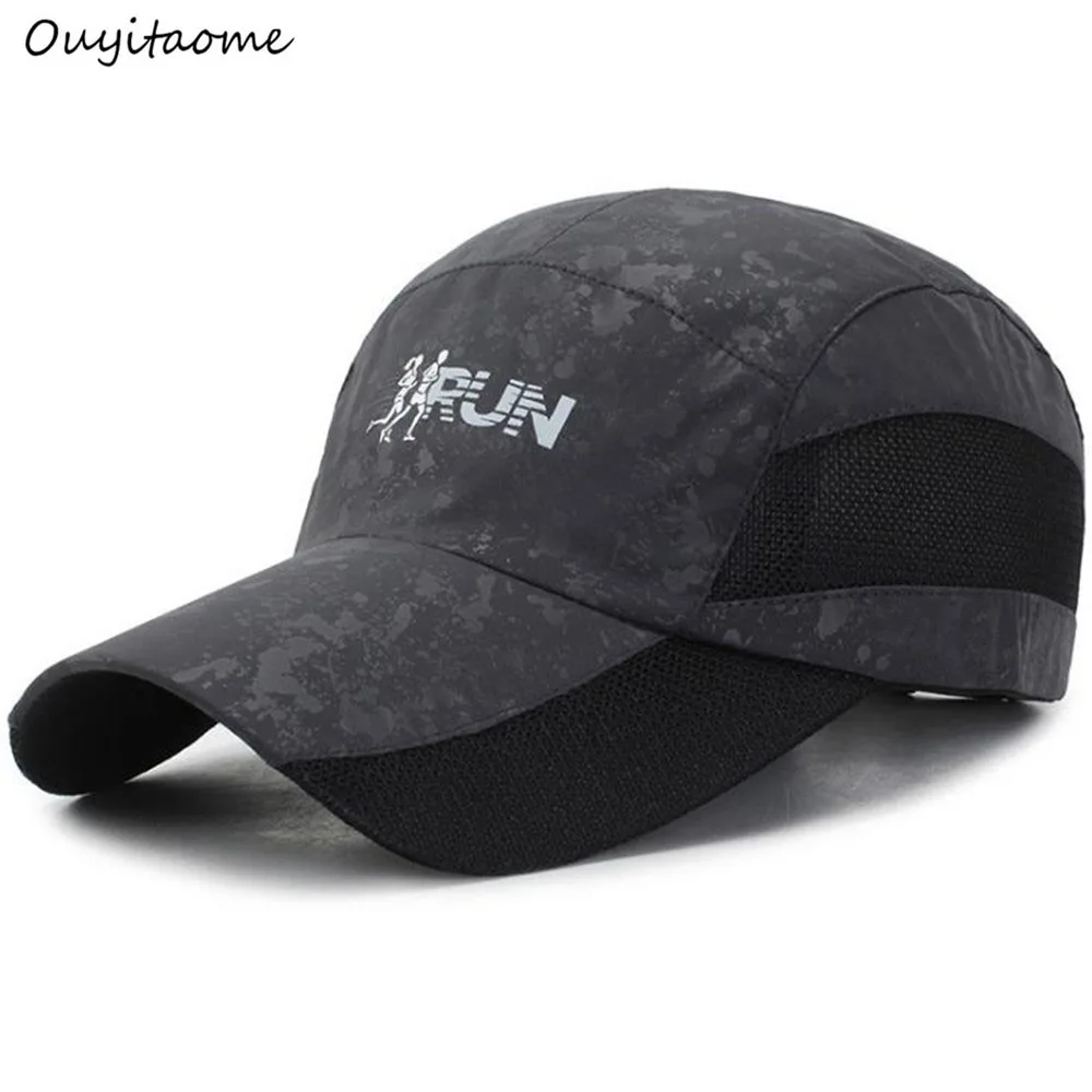 

2019 Ouyitaomee Men's Summer Outdoor Sunshade Cap Sunscreen Cap Baseball Cap Men's Speed Dry Air-permeable Sports Cap