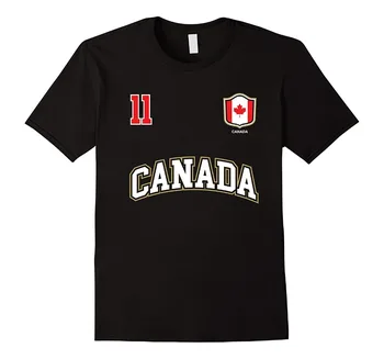 

2019 new fashion summer New Design Cotton Tee Shirt Designing Canada Shirt Number 11 Canadian Team Sporter Hockeyer Soccers Tee