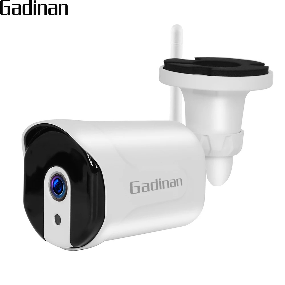 

GADINAN H.265+ 5MP 2592*1944 WiFi Wireless Wired 2.4G Built-in SD Card Slot Night Vision Outdoor Bullet IP Camera iCSee APP