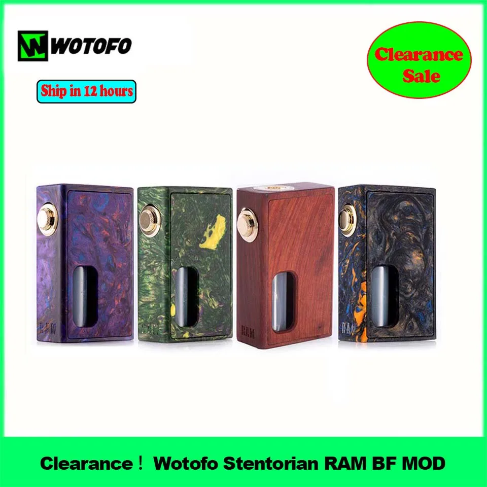 Распродажа! Wotofo Stentorian боксмод RAM Mod 7 мл BF квадрак механический бокс мод для