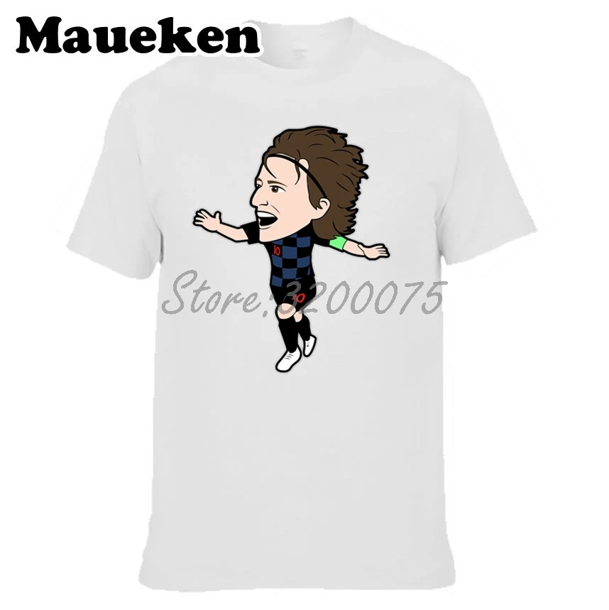 Мужская футболка Luka Modric 10 Croatia Comic с героями мультфильмов Toon Legend Captain, одежда, футболка, Мужская футболка с круглым вырезом, футболка W19022103