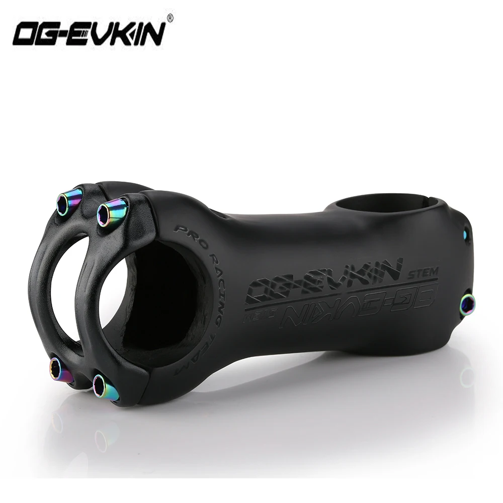 comprar 2018 Bicicleta Nova De Carbono Stem UD Matte Road Bike Carbono Hastes 90 80mm mm 100mm 110mm 120mm Liga de Titânio Bicicleta Da Haste 31.8mm