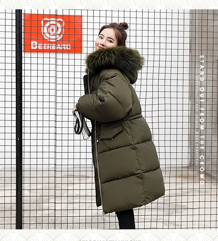 Пуховая парка, женская зимняя, толстая зимняя одежда, новинка, большой размер, Корейская версия, пуховая куртка, 835