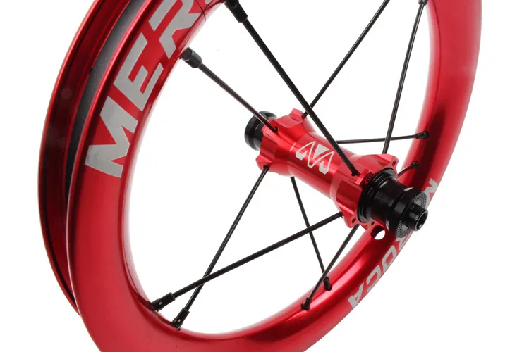 Flash Deal MEROCA Sliding kids Bike Wheel Set 12 inch wheelset K Bike S Balance Bicycle Modification High Rim sealed Bearing Palin Wheels 14