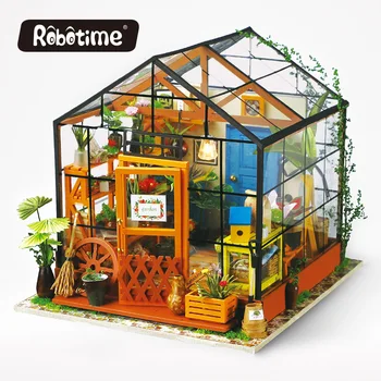 

2018 puzzle assembled model handmade cottage gift girl creative house toy diy