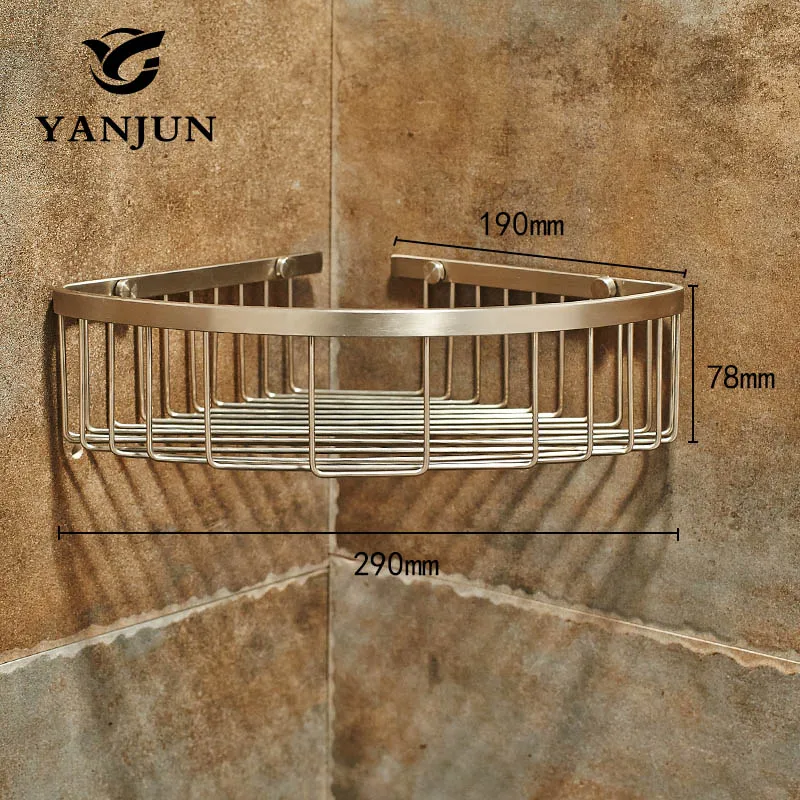 Полка для ванной Yanjun угловая полка с начесом настенный держатель хранения