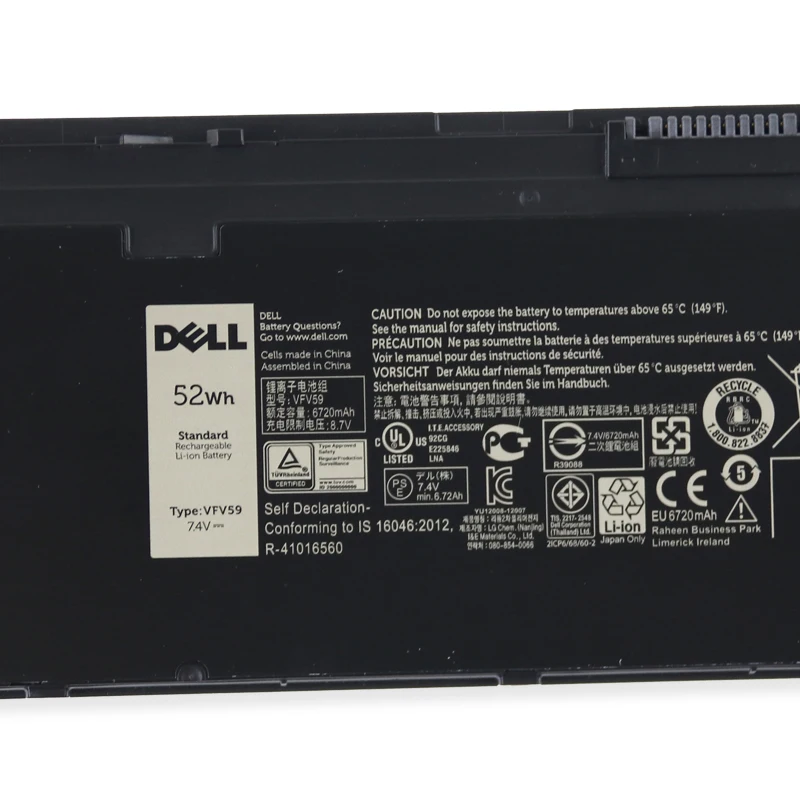 Dell канпэ вин бортовой компьютер Dell Latitude E7240 E7250 W57CV WD52H GVD76 VFV59 VFV59 W57CV GVD76 7,4 В 52wh