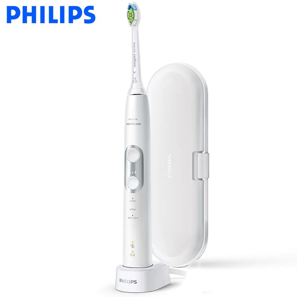 Philips Sonicare proctiveclean Sonic перезаряжаемая электрическая зубная щетка 3 режима Встроенный датчик давления Дорожный Чехол HX6897/22 - Цвет: EU PLUG