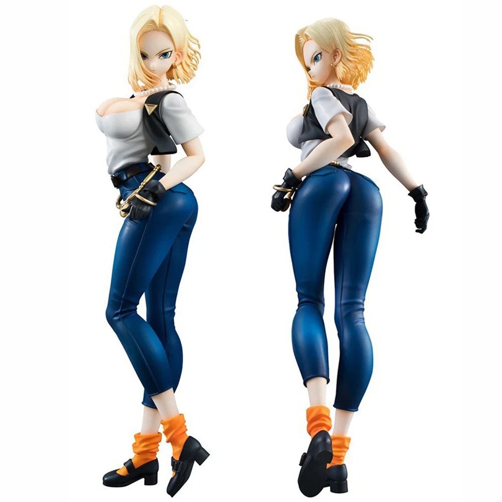 

MegaHouse Anime Dragon Ball Z Killing 18 Girl Saiyaman Toy Model PVC Action Figure 20CM