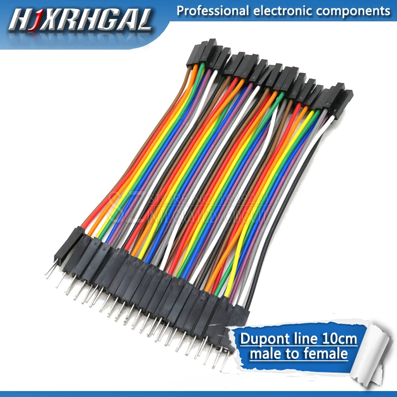 Dupont line 120 шт 10 см папа + мама и женщина перемычка провод кабель для Arduino diy kit