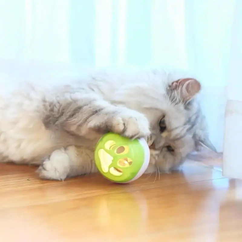 Кошка Catnip колокольчик катающиеся шарики красочный звук Электрический Забавный для домашнего животного игрушки в помещении красочные вокальные колокольчики w/светодиодный Кот поставки