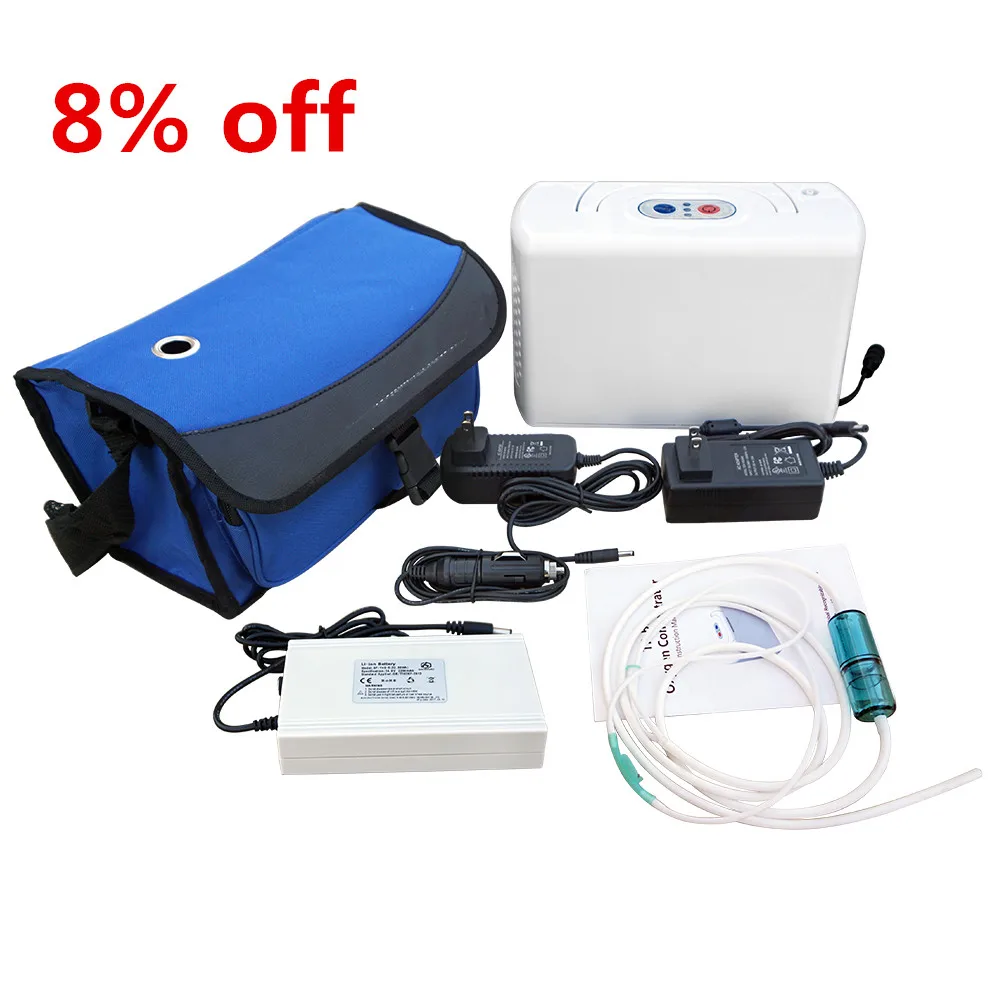 110V New Easy Using Oxygen Concentrator Machine Portable Oxygen Generator 3L/MIN 32W