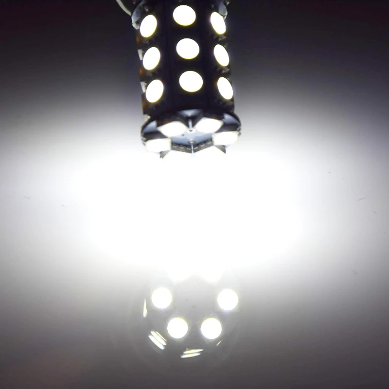 1 шт./лот 1156 BA15S S25 лампы светодиодный светильник 27 SMD 5050 P21W тормозной фонарь светильник лампа белый 6000K 6 В постоянного и переменного тока с бесплатной доставкой