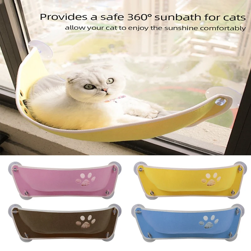 

Cat Pet Window Bed Perch For Cat Hammock Window Bed Kitten Bed Sofa Cushion Hanging Shelf Seat with Suction Cup