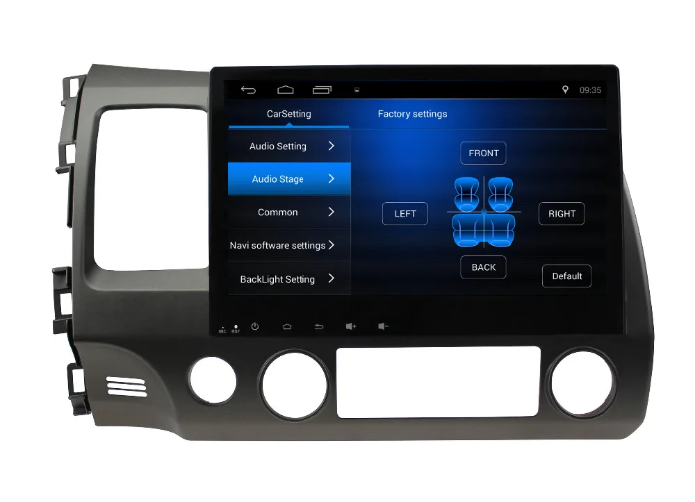 Best Nedehe 2G+32G Android 8.1 Quad core 10.1 inch for Honda Civic 2006-2011 car radio dvd gps navigation car console audio player 10