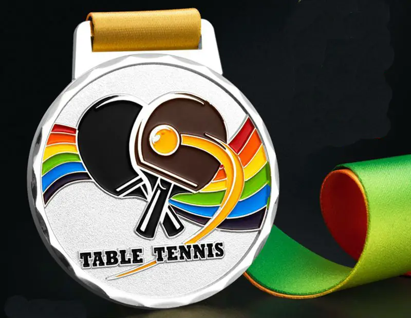 Высокое качество! Настольный теннис медаль за соревнования школьные игры настольный теннис медаль сувенир
