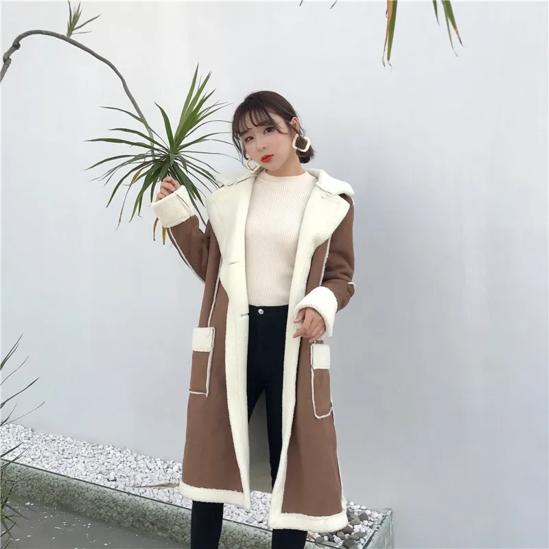 

2018 Winter Jackets Women Long Cashmere Coat Female Thick Woolen Coats Women Jacket Parka Slim Outwear Wool Blends
