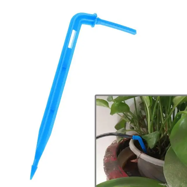 Cheap 50 Pcs/Lot L Style Drip Irrigation System Plant DIY Automatic Drip Water Spikes Taper Watering Plants Automatic Houseplant Water