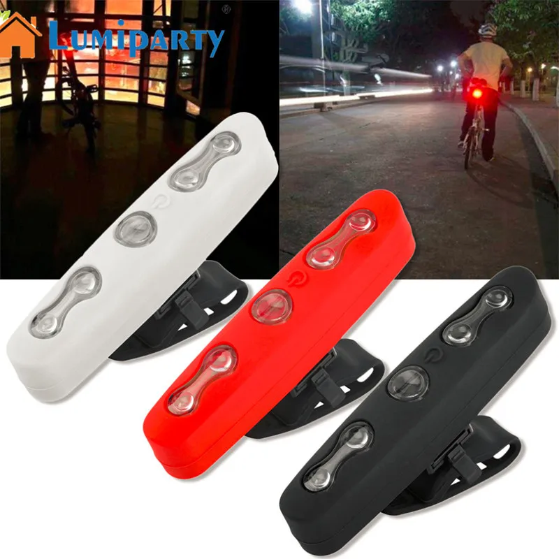 5 LED Light Bike Cycling Night Lights Portable Bike Taillight Safety