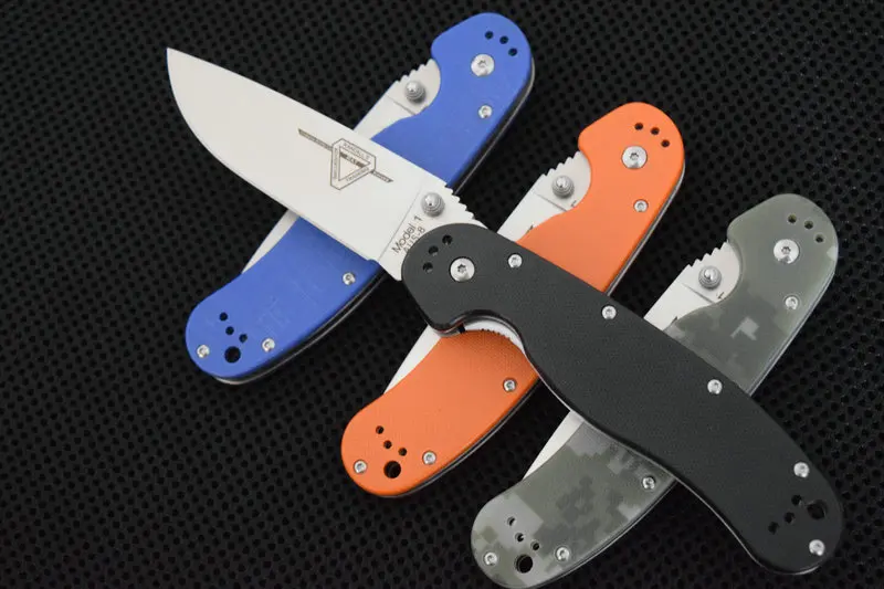 

TAIWAN RAT 1 AUS-8 Steel ,Tactical Folding Knife G-10 Handle Survival Outdoor Camping Knives EDC Hunting Multi Tools