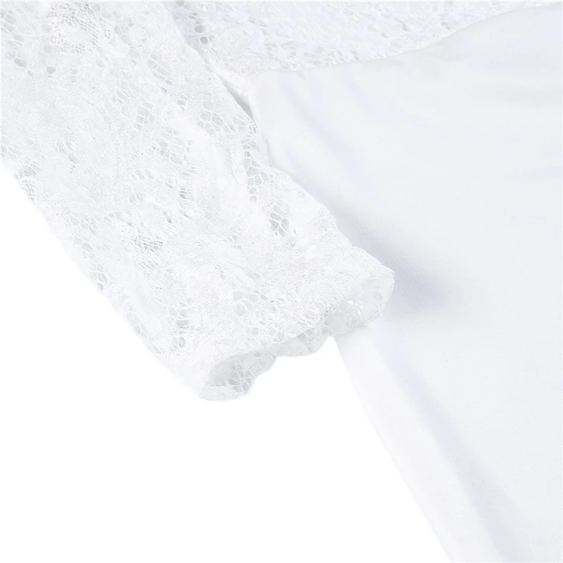 Women Summer Off Shoulder Sexy Playsuits Bodysuit Long Sleeve Sheer Lace Patchwork Hollow Bandage Skinny Playsuits Rompers Women Summer Off Shoulder Sexy Playsuits Bodysuit Long Sleeve Sheer Lace Patchwork Hollow Bandage Skinny Playsuits Rompers