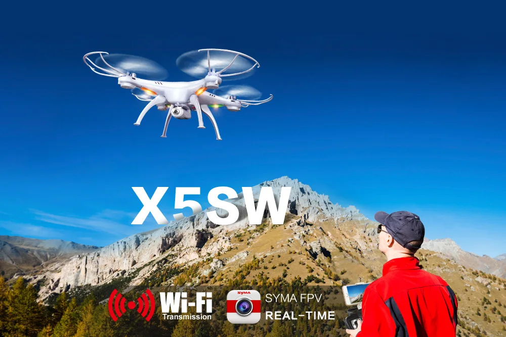 

SYMA X5SW RC Drone Wifi Camera Real Time Transmit FPV Headless Mode Dron RC Helicopter Quadcopter Drone Aircraft