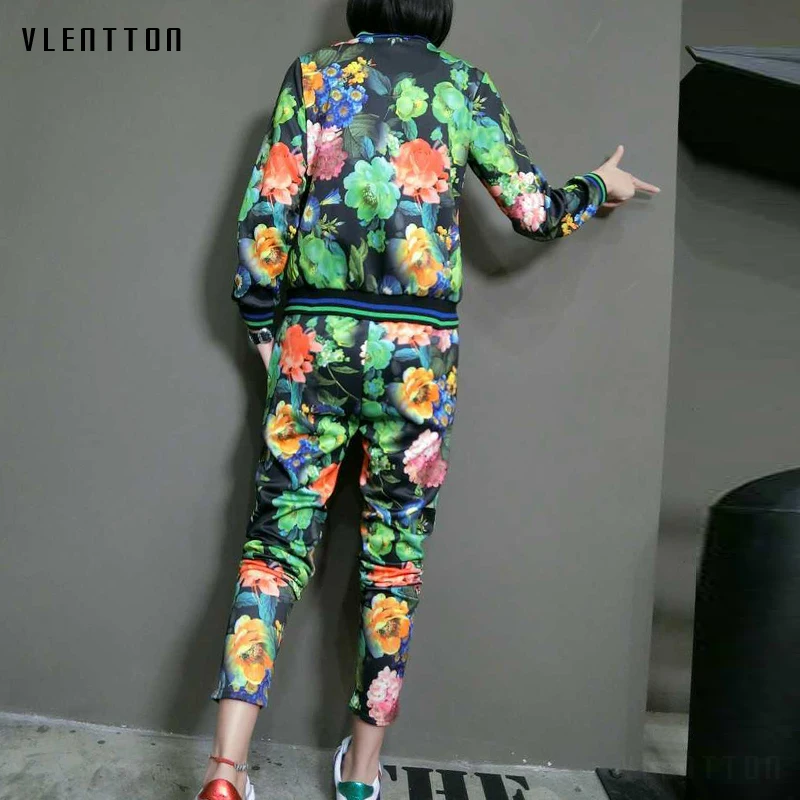 Tracksuit women 2 pieces set 2018 Spring autumn Casual Long sleeve printing Tops + Pants Two piece set outfits Tracksuit women 2 pieces set 2018 Spring autumn Casual Long sleeve printing Tops + Pants Two piece set outfits