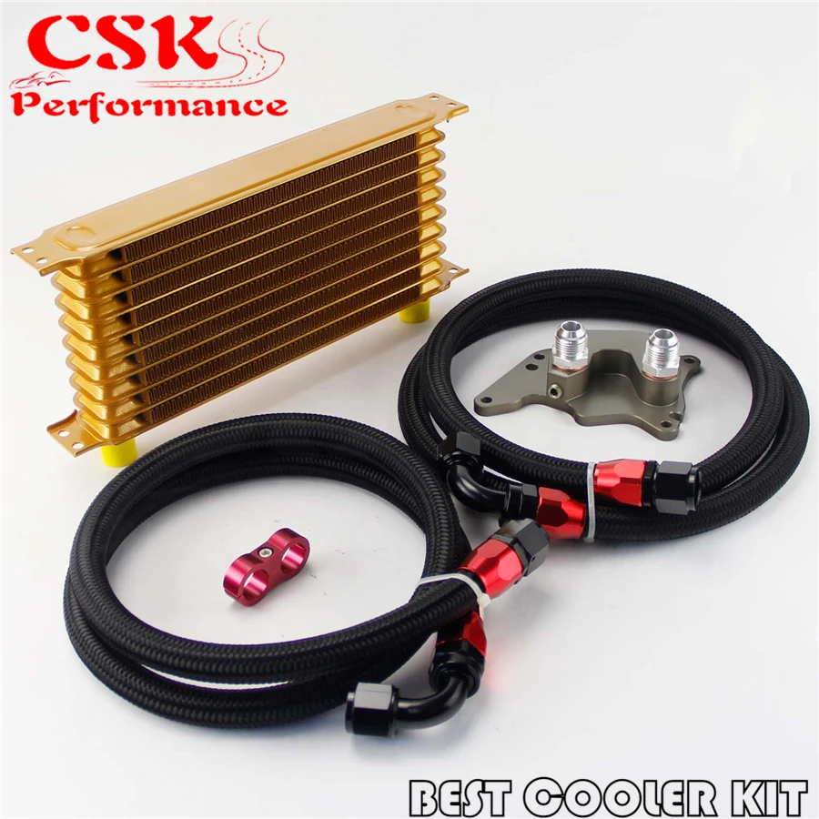 AN10 10 Row Engine Trust Oil Cooler Kit For BMW Mini Cooper S R56 Turbo