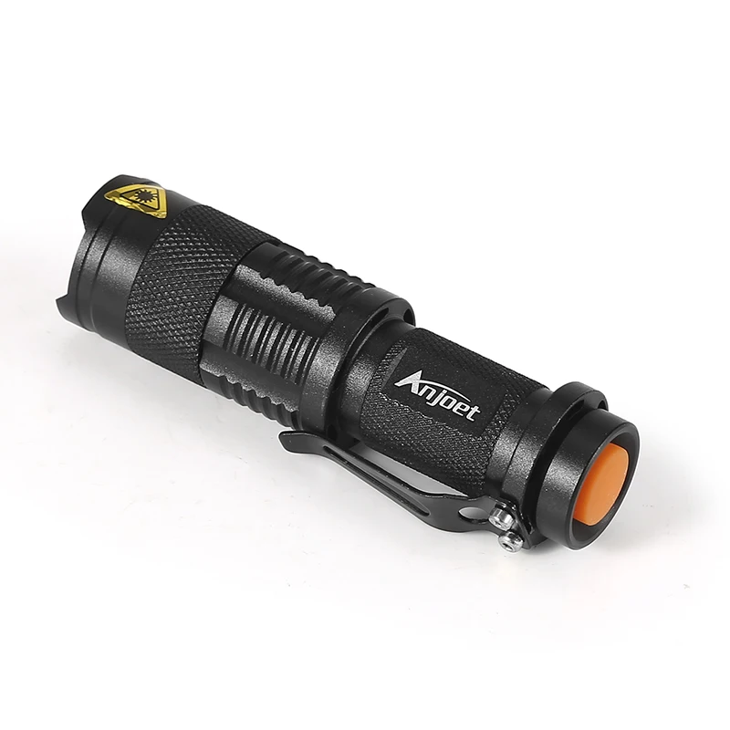 Anjoet мини ZOOMABLE 2000LM CREE Q5 ZOOM тактический флэш-светильник AA батарея или 14500 батарея мини-фонарь светильник лампа+ мини-Кобура