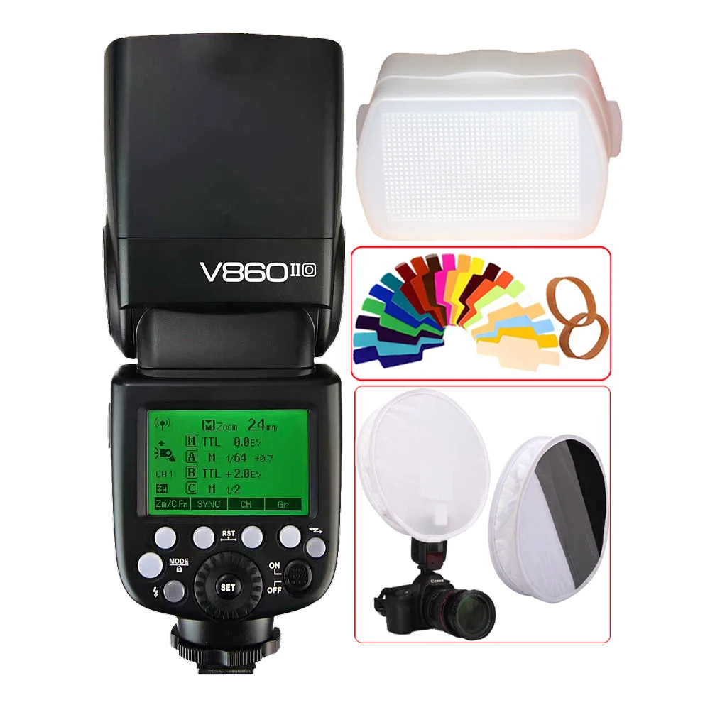 Godox Ving V860II O TTL HSS 1/8000 литий ионная батарея Speedlite Flash для Olympus Panasonic E M10II M5II G7 G6 GH4|flash for