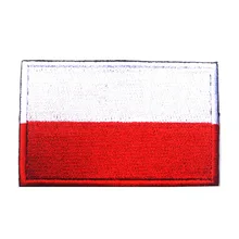 Национальный государственный флаг Польша патч крюк назад военные тактические бейджи боевые патчи для жилет куртка на заказ