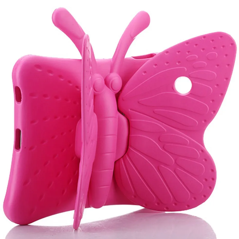 

For ipad 2 case kids butterfly design Cartoon 3D Protective Non-toxic EVA Foam Shockproof Stand shell case For ipad 2 3 4 cover
