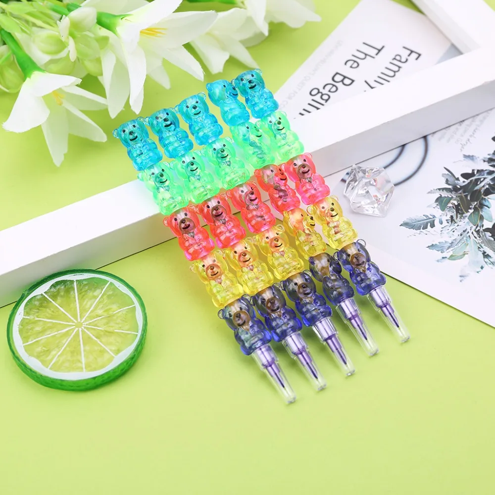 

4Pcs/set Stacker Swap Cute Snowman Crayon For School Student Supplies Wax Crayons Children Painting Toys 5 Colors C26