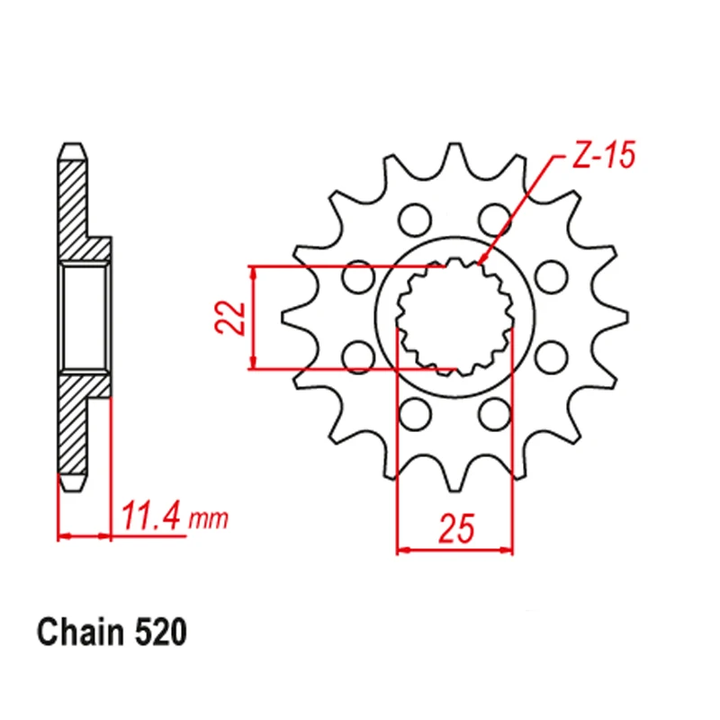 Передняя Звездочка мотоцикла 14T 15T 16T 17T для KTM 350 400 600 620 625 640 LC4 SX SC 690 Enduro SM SXC 660 SMC 790 DUKE RALLY LSE