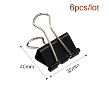6pcs/lot Metal Bag Clip Binder Clips Paper Clip Office Learning Supplies Office Stationery Binding Supplies 6pcs/lot Metal Bag Clip Binder Clips Paper Clip Office Learning Supplies Office Stationery Binding Supplies