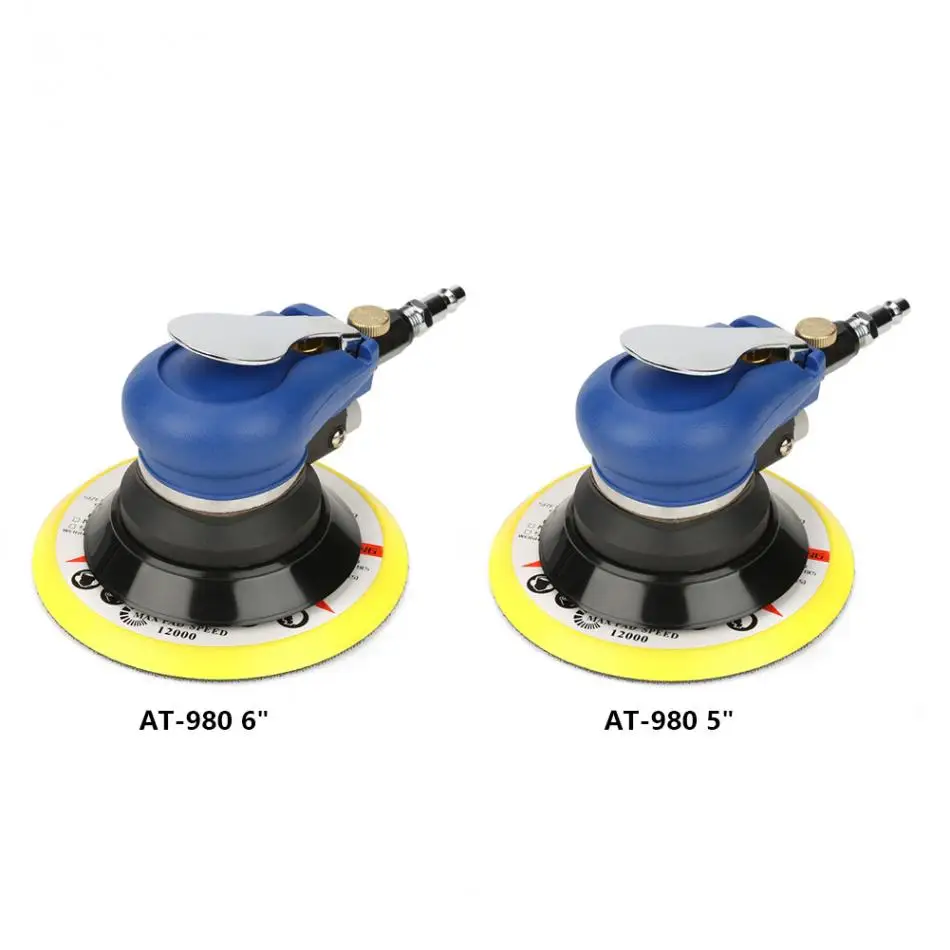 1 Набор пневматическая шлифовальная машина AT-980 " /6" Воздушная случайная орбитальная шлифовальная машина круглая полировальная машина пневматический ручной шлифовальный инструмент для полировки мебели