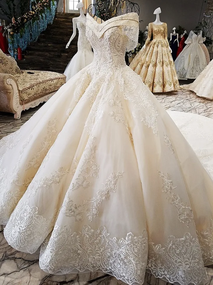 ball gown umbrella cut