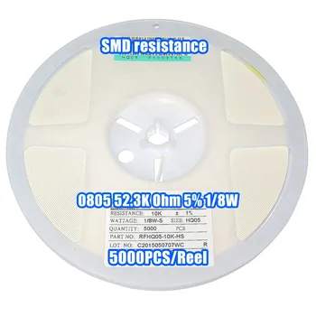 

1 Reel 0805 52.3K 52.3K Ohm 5% 1/8W SMD Resistance 5000PCS/Reel